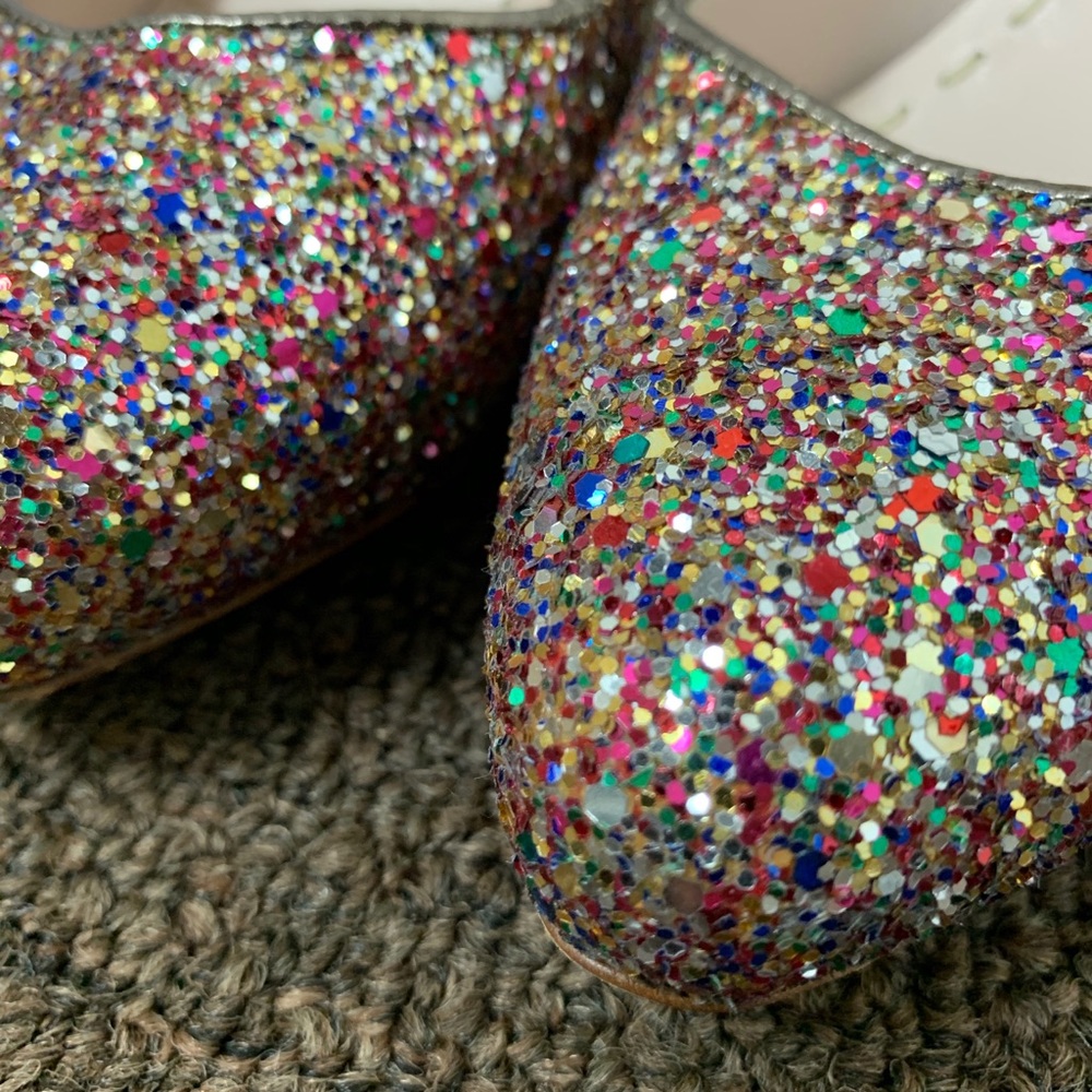 Miu Miu Rainbow Glitter Pointed-toe Pumps - Picture 6 of 9